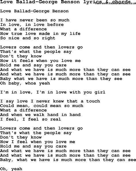 love-song-lyrics-for-love-ballad-george-benson-with-chords