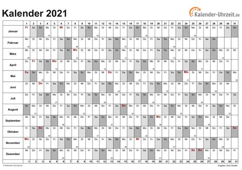 Kalender 2021 A4 Zum Ausdrucken Kostenlos Druckbar Jahreskalender Images
