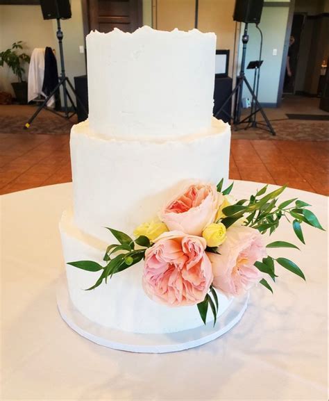 3 Tier Rough Edge Textured Wedding Cake Textured Wedding Cakes