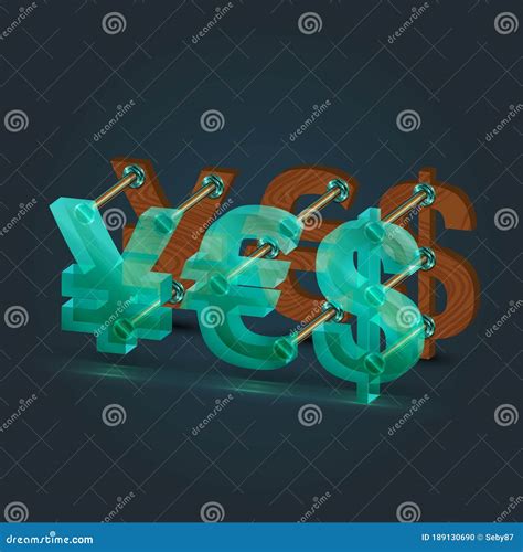 3d Financial Characters Forming Stock Vector Illustration Of Money