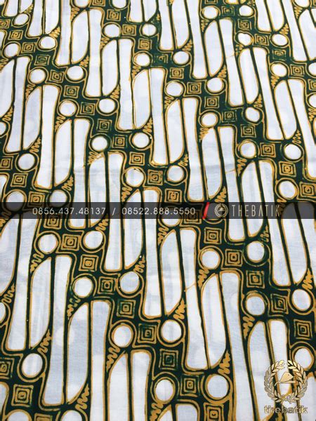 Batik Klasik Keraton Jogja Parang Kuning Hijau Thebatik Indonesia