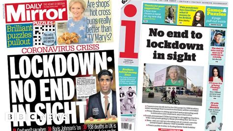 Newspaper Headlines No End To Lockdown In Sight