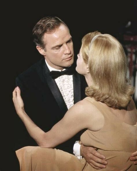 The Chase 1966 Marlon Brando In Tuxedo Embraces Angie Dickinson 8x10 Inch Photo Moviemarket