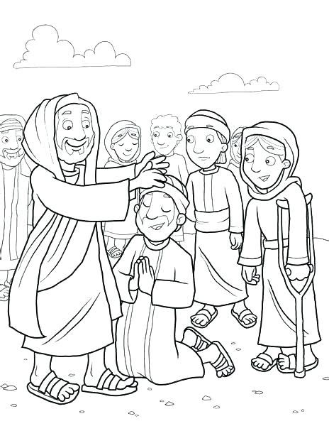 1.38 mb, 3000 x 3882. Jesus Heals The Paralyzed Man Colouring Pages at ...