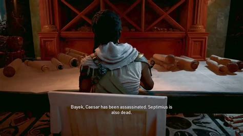 Assassin S Creed Origins Ending Scene Aya Amunet S Letter To Bayek