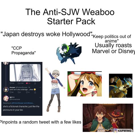 The Anti Sjw Weaboo Starter Pack Rstarterpacks Starter Packs