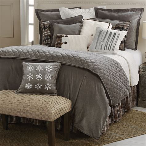 Shop twin size mattresses at us mattress. Rustic Bedding: Twin Size Silver Mountain Bed Set|Black ...