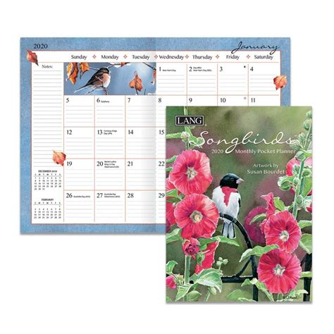 Monthly Pocket Planner 2020 2020 Template Calendar Design