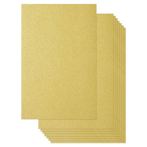 Gold Glitter Cardstock Paper 24 Sheets Double Sided Sparkle Card Stock