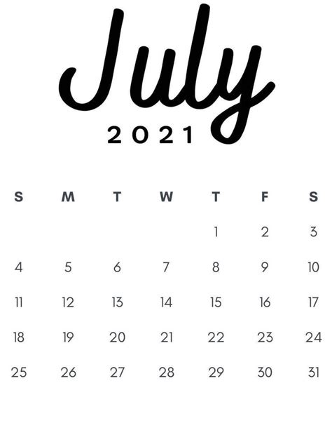 July 2023 Calendar Printable Template Pdf Word Excel Monthly