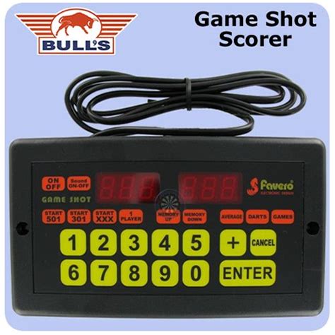 Scoreboards Dart Scorer Favero Game Shot Electronic Display