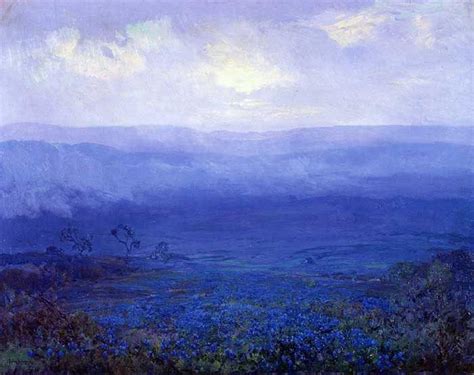 Vivid Blue Landscapes By Robert Julian Onderdonk Landscape Paintings