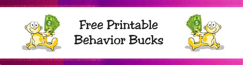 Free Printable Behavior Bucks For Teachers And Students Acn Latitudes