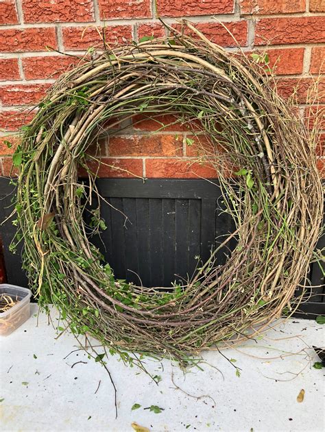 Extra Large Heavy Duty Outdoor Natural Twig Tree Branch Wreath Etsy