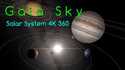 Gaia Sky Solar System Simulation In 360 4k Youtube