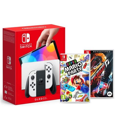 Shop Nintendo Switch Console Oled White Jap 2 Games