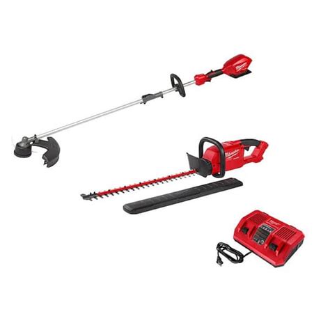 Milwaukee M FUEL V Lithium Ion Cordless Brushless Hedge Trimmer With String Trimmer W
