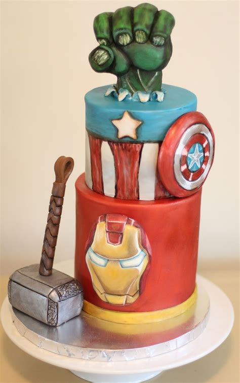 Marvel avengers marvel wedding avenger cake superhero cake. Avengers Cake Hand Painted Top Tier Modeling Chocolate ...