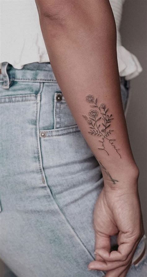 30 Beautiful Flower Tattoo Ideas Flower Tattoo Above Wrist I Take