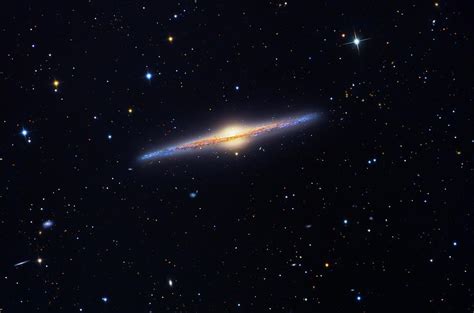 Spiral Galaxy Ngc 4565 Photograph By Tony And Daphne Hallasscience Photo