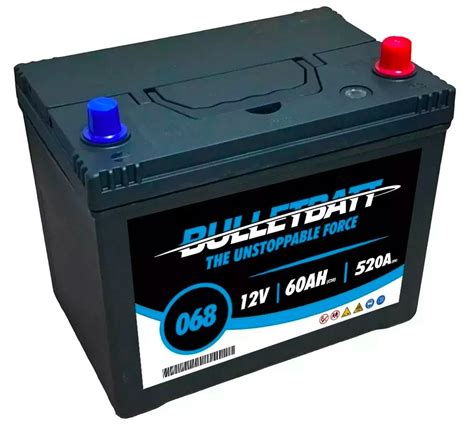 068 Bulletbatt Car Battery 12v Bulletbatt Car Batteries