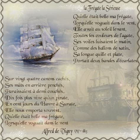 La Fregate La Serieuse Alfred De Vigny - Laurette Scrap: Défi Poème proposé par Marylène21