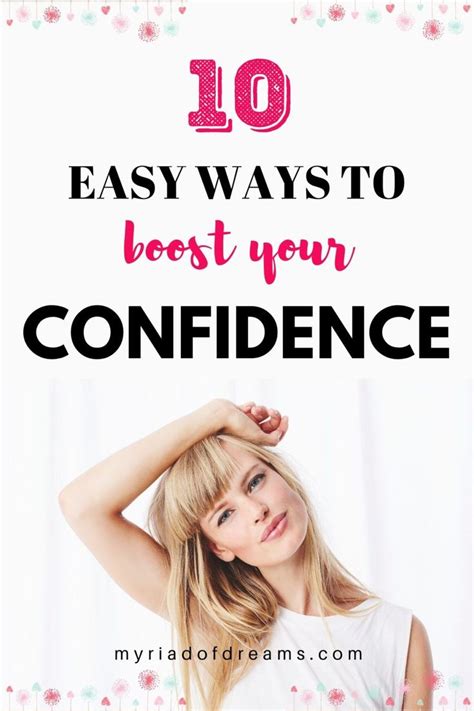 How To Boost Your Self Confidence 10 Simple Ways In 2020 Self Confidence Confidence