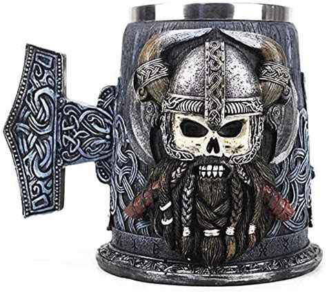 Buy Viking Beer Mughorned Warrior With Battle Helmet Gothic Beer Stein