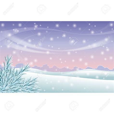 Free Download Winter Scene Background With Winter Trees On A Snowy
