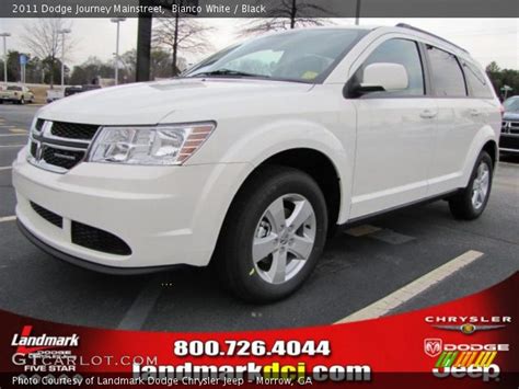 Bianco White 2011 Dodge Journey Mainstreet Black Interior