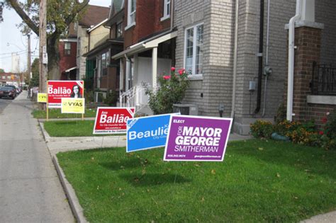 A Survey Of Toronto Election Signs