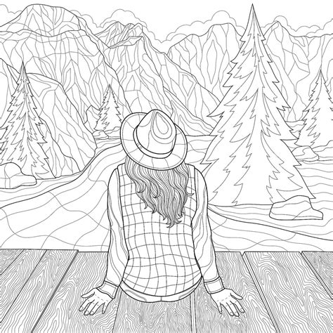 Adult Coloring Pages Scenery