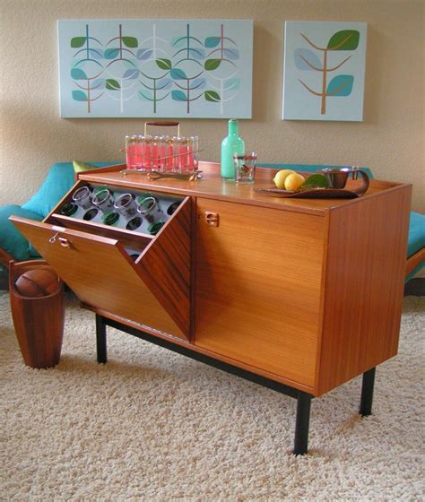 Mid century modern danish teak sideboard has a tilt open ...
