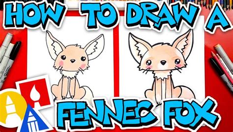 How To Draw A Cartoon Fennec Fox Art For Kids Hub