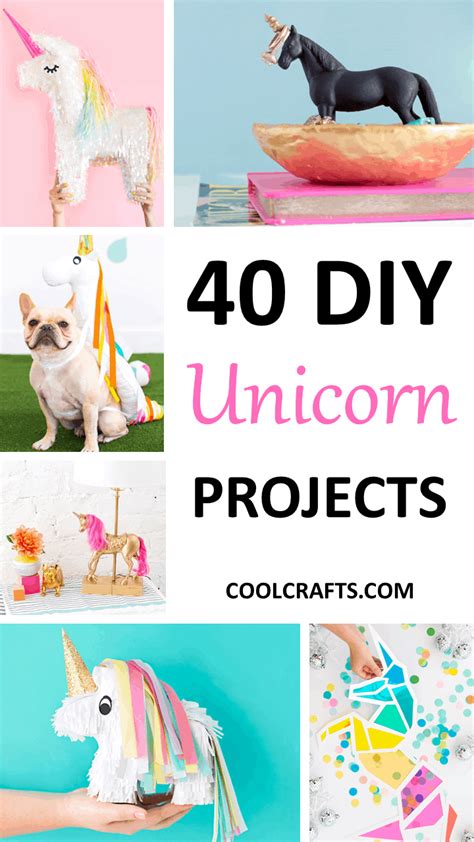 My daughter just started getting into unicorns so i made these printable wall decorations. 40 Majestic DIY Unicorn Craft Ideas • Cool Crafts