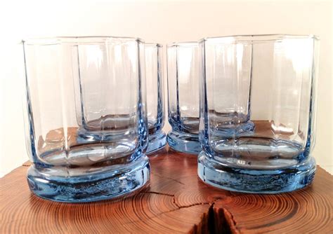 set of 4 anchor hocking essex double old fashion glasses etsy glasses fashion old