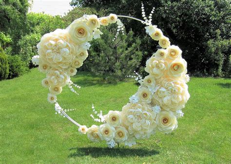 Wedding Arch Large Paper Flowers For Wedding Arbor Etsy