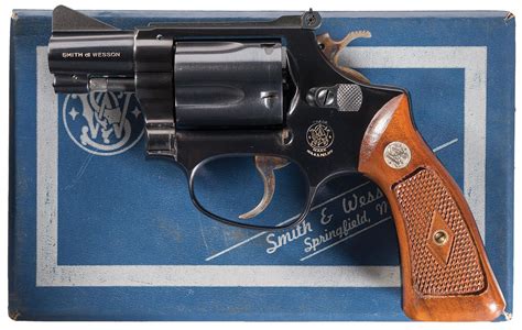 Smith And Wesson Model 36 Double Action Target Revolver With Box Rock