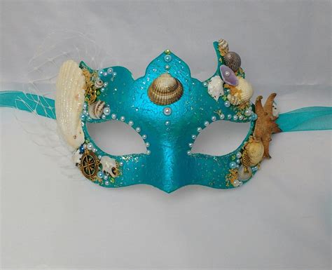 Mermaid Masquerade Mask Sea Shell Mask Mythical Mask