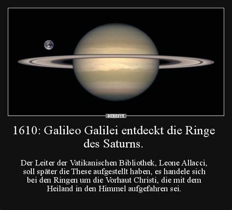 1610 Galileo Galilei Entdeckt Die Ringe Des Saturns Debestede