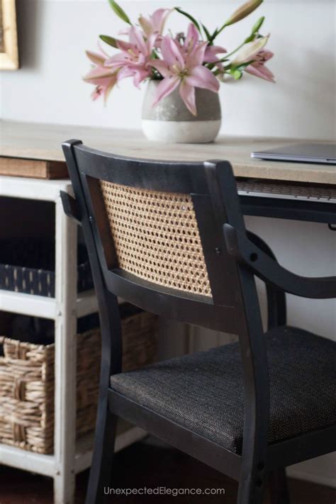 This enabled me to paint the spindles of the windsor dining chairs without a lot of overspray or paint waste. $1 Chair Makeover: How To Spray Paint A Cane Chair WITHOUT ...
