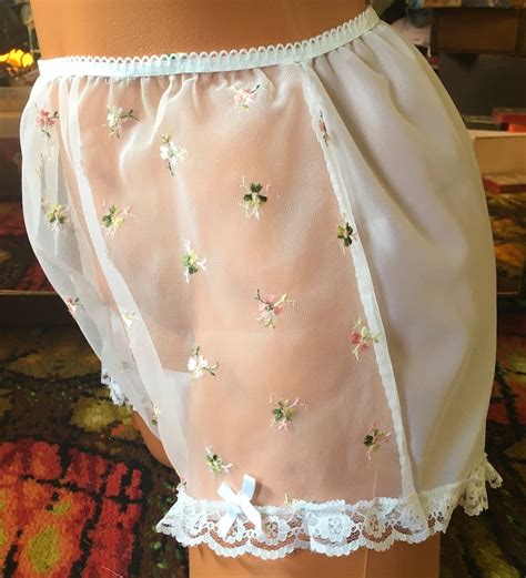 Vintage Burlesque Sheer Nylon Panties Sissy Etsy