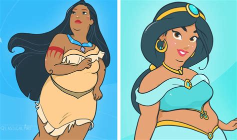Artist Creates Body Positive Disney Princesses • Geekspin