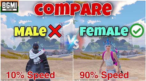 New🔥character Comparison Male Vs Female😱which One Is Better Tips And Trick Pubg Bgmi Youtube