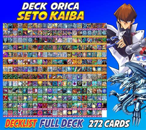 Seto Kaiba 272 Cards Deck Anime Orica Etsy Uk