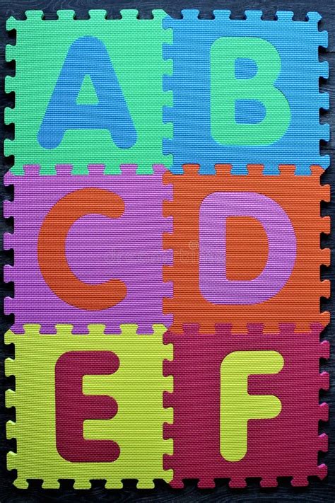 An Concept Image Of A Colorful Alphabet Preschool Abc Stock Photo