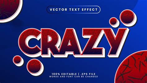 Premium Vector Crazy Editable Text Effect