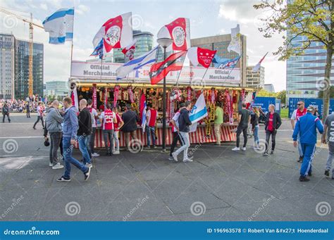 Official Ajax Merchandising Shop At The Johan Cruijff Arena Stadium At