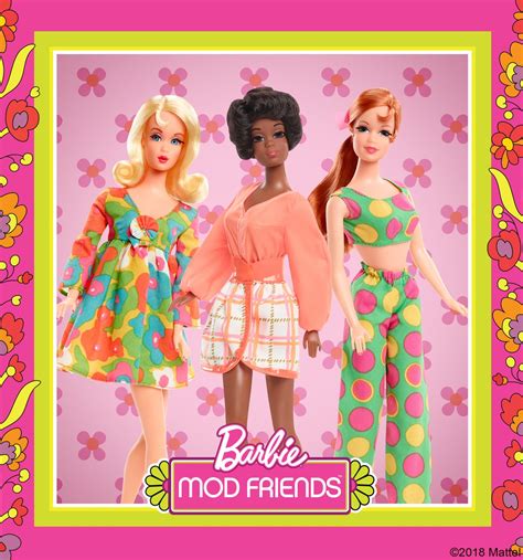 Barbie Mod Friends T Set Dolls Dolls And Bears Barbie Reproductions