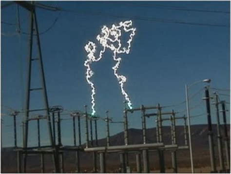 An Electrical Arc Flash High Voltage Electricity Electrical Substation